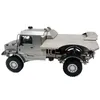 JDM-157 1/14 Afstandsbediening Off-Road 6*6 Trailer Klimmen Militaire Truck Gewicht Ondersteuning Voor Tamiya Lesu Rc Truck Trailer