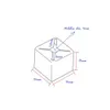 Marcadores de tamanho de cabide de cubo quadrado sortimento fivela de código de cores etiquetas de marcador de cabide para cabides de fio