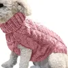 개 니트 스웨터 - 터틀넥 - 클래식 케이블 니트 개 점퍼 코트 따뜻한 맹세 셔츠 개 의상은 가을 겨울에 고양이 고양이를위한 복장