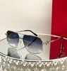 occhiali da sole firmati per uomo occhiali retrò occhiali da sole da uomo montature in metallo lusso cat eye quadrato lente protettiva UV400 0270 vendita calda fornito con custodia originale