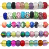 20 Designs Loose Glass Beads Faceted Round Flower Heart Paw Print Crystal Gradient Glitter Mermaid Charm for DIY Jewelry Making Bracelet Pendant Necklace Accessori