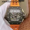 RichasMills Reloj Milles ZF Fábrica Movimiento automático Tourbillon SUPERCLONE Mecánica para hombre Reloj de pulsera Milles Kv Rm1103 Cristal de zafiro Sincronización inversa Multifu