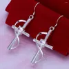 Dangle Earrings 925 Sterling Silver Earring Crystal Elegant Noble Design Beautiful Fashion For Women Wedding Jewelry Factory Price