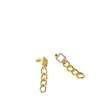 Дизайнерские серьги-гвоздики с бриллиантами, золотые женские серьги-шармы, роскошные ювелирные изделия с буквами, модная цепочка, висячие ювелирные серьги, серьги CYD2392621-3