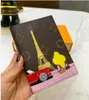 new Styles Mens Women designer Passport Holder Lady Wallet Flower Letter Print Silk Screen Card Holders Leather Bag Purse Fashion For Passports i87