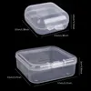 Jewelry Boxes 2 Sizes Clear Small Containers Plastic Square Bead Storage Box for Beads Crafts Board Game Pieces Organization Wholesale 230926