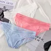 Mutande Intimo sexy in seta di ghiaccio per uomo Pantaloni a triangolo Slip separabili traspiranti pupazzo da donna