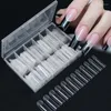 False Nails 120pcs Matte Quick Building Nail Mold Tip Full Cover Sculpted Soft Gel Tips Press On Artificial Fake