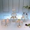 Autres ustensiles de cuisson Acrylique Plaque à gâteau multicouche Cristal Mariage Dessert Table Décoration Clear Cupcake Stand2613