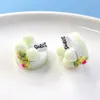 Decorative Flowers 12pcs Mini Simulation Ice Cream Cake 3D Resin Fake Food Dessert Ornaments Miniature Kawaii DIY Scrapbooking Accessory