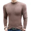 Men's T-Shirts ARCSINX Long Sleeve T Shirt Men Plus Size 4XL Fitness Shirt Turtleneck Man Slim Fit Men's t-shirt Man Long Sleeve T-shirt Modal 230927