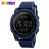 Skmei Business Simple Watch Men Pu Strap Multifunction LED Display Watches 5bar Waterproof Digital Watch Reloj HOMBRE SHIPPIN299D