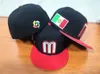 Bola Caps 2023 Novo México Chapéus Chapéus Bonés Moda Hip Hop Tamanho Osso para Homens Mulheres Letra M Full Closed Gorras Top Quality X0927