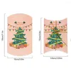 Kerstversiering 10 Stuks Geschenkdozen Feestartikelen Zoete Biscuit Snoep Behandelen Papier Pack Vrolijk Kraft Box Verpakking