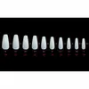 Faux ongles 24pcs brillant presse-on ongles blanc rouge thème de Noël artificiel réutilisable pour les femmes et le salon de fille