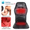 Back Massager KLASVSA Electric Back Massager Massage Chair Cushion Heating Vibrator Car Home Office Lumbar Neck Mattress Pain Relief 230927