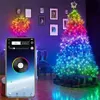 Christmas Decorations Tree Decoration Lights Customized Smart Bluetooth LED Personalized String App Remote Control Dropship2225