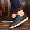 Kleding Schoenen Mannen Lederen Casual Schoenen Mannen Zomer Merk Comfortabele Platte Schoenen voor Mannen Trendy Sneaker Mannen Oxfords Schoenen 230926