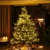 Décorations de Noël 2,7 m / 8,85 pieds Grand arbre artificiel PE PVC vert avec support en métal pour la décoration extérieure intérieure de l'année