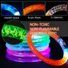 10/15/30/50 st LED Light Up Armband Neon Glowing Bangle Luminous Armbands Glow in the Dark Party Supplies for Kids Adults