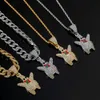 Hip Hop Style Big Star Full Diamond Necklace Men's Accessories Personalized Fashion Cuban Chain Starfish Alloy Pendant