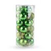 24 stuks groene kerstbal snuisterijboom decor hangende kerstfeestornament decoraties voor thuis2694