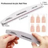 Nail Art Kits 1 Set Manicure Polishing Suit File Buffer Block Grinding Strip Cuticle Pusher Steel Pushing Away Dead Skin Clean Brush 230927