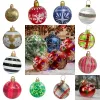 Decorazione natalizia palla gonfiabile per esterni 60 cm decorazione per albero di Natale ornamento per interni grandi palline rotonde in pvc fiocco di neve oro argento