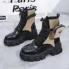 Buty nowe botas kobiety motocyklowe kokpy kliny żeńskie koronkowe platformy wiosna czarna skóra Oxford buty kobiety botas mujer torba T230928