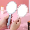 Cute cartoon handheld makeup mirror student female portable small portable handle makeup mirror beauty