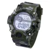 Montres-bracelets Sports multifonctions Digital Camouflage électronique Montre de mode étanche Relojes Raros Originales Hombres Automatikuhren