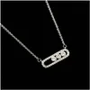 Hänge halsband kristall zirkon arabisk stil pärla pendel halsband för kvinnor läckra bröllop smycken ros guld på ovala gåvor smycken nek dhpkb
