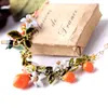 Pendant Necklaces Enamel Flowers Outlets Personality Fruit Necklace For Girls Birthday Gift Fashion Jewelry Accessories