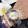 2023 Marca de moda caliente Mujer Chica Cristal Puede rotar Dial Estilo Banda de metal de acero Reloj de pulsera de cuarzo Envío gratis Venta al por mayor Orologi