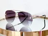 Designer mode solglasögon ramar panthere design retro solglasögon för män och kvinnor herr halv ram UV400 skyddande bruna linser kommer med originalfodral