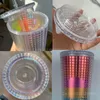Tuimelaars 710 ml Diamant Stralende Godin Maïsrooster Bezaaid Cup Dubbelwandige Plastic Koffiemok Tumbler Met Stro En Deksel