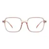 サングラスフレームスクエアTRフルリムの眼鏡ヒオプチックTR17112ピンク