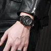 손목 시계 손목 시계 남자 시계 2023 탑 손목 시계 패션 가죽 watchband 남자 시계 쿼츠 스포츠
