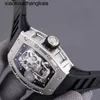 Orologio RichasMills Milles ZF Factory Movimento automatico Tourbillon designer fantastico da uomo superbo rm052 Active CK3R qualità di fascia alta uhr cassa in fibra di carbonio montr