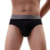 Onderbroeken Heren Katoenen Slips Ondergoed Lage Taille Grote Zak U Bolle Heuplift Hight Cut Trunks Casual Zacht Ademend Slipje