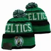 Celtics Beanies Boston Nordamerikansk basketlag Sidan Patch Winter Wool Sport Knit Hat Skull Caps A12