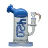 Saml Klein Bong Hookahs Sol Dab Rig Glass Recycler Smoking pączek Rura wodna Nasiona złącza złącza rozmiar 14,4 mm grubość Podstawa PG3003 (FC-klein)