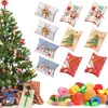 Kerstversiering 10 Stuks Geschenkdozen Feestartikelen Zoete Biscuit Snoep Behandelen Papier Pack Vrolijk Kraft Box Verpakking