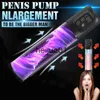 Masturbators Electric Vacuum Penis Pump Massager Stimulator utvidgning Sex Toy Cock Stronger Större erektioner Vattentät Penile Vibrator X0926