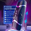 Masturbators Male Masturbation Electric Automatic Vibrator Voice Heating Vagina Puss Blowjob Masturbator Cup for Adult 18 Men Penis Trainer x0926