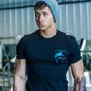 Herr t-shirts 2022 Summer Men Alphalete Printed T Shirts Gyms Fitness Shirt Homme Fitning Training Tshirt Fashion Cotton T-S249V