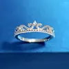 Cluster Rings The Lace Ring Queen's Crown Design Is Simple Personalized Thin Stacked And Fashionable