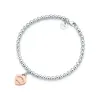 Bracelets de perles classiques Amour Bracelet en forme de coeur Femme Épaissi Sier Placage inférieur pour petite amie Souvenir Cadeau Fashion Charm Designer