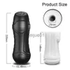 Masturbators Automatic Masturbator for Men Sucking Vibrating Real Pussy Blowjob Machine Male Sex Toy Men Masturbation Cup Adult Goods for Men x0926