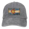 Bollmössor Vintage Colorado Flag unisex justerbar baseballmössor denim hattar cowboy sport utomhus x0927